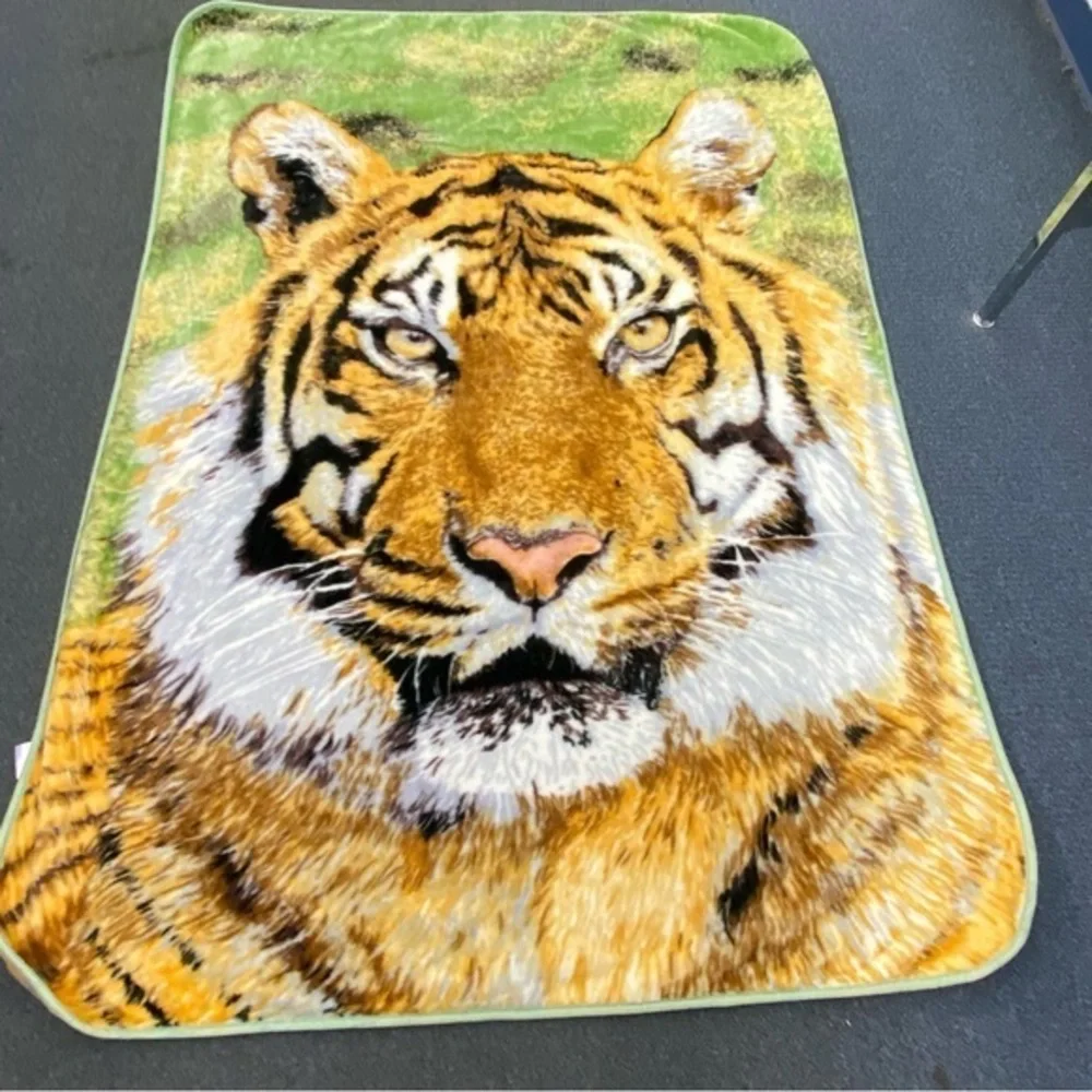 Shavel Home Products Tiger Blanket Size 60X80 Cozy‎ Warmth Gift